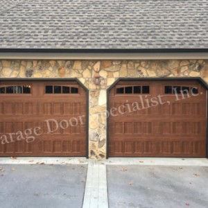recessed glass walnut