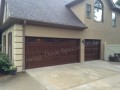 recessed obscure glass walnut